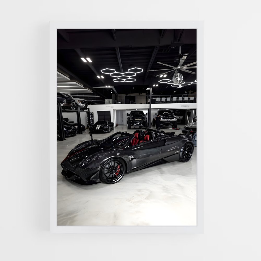 Poster Huayra Noir Mystique – affiche Pagani (vue 3)
